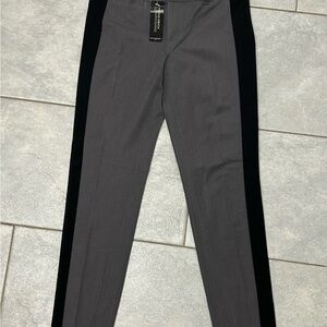 Banana Republic, Sloan tux style, charcoal, gray, and black pants. Low rise Sz 2